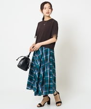 F1FHA52120 MK MICHEL KLEIN(小さいサイズ)(メゾン ドゥ サンク) 【小さいサイズ】袖シアークロップドニット/接触冷感/UVカット/洗える ホワイト