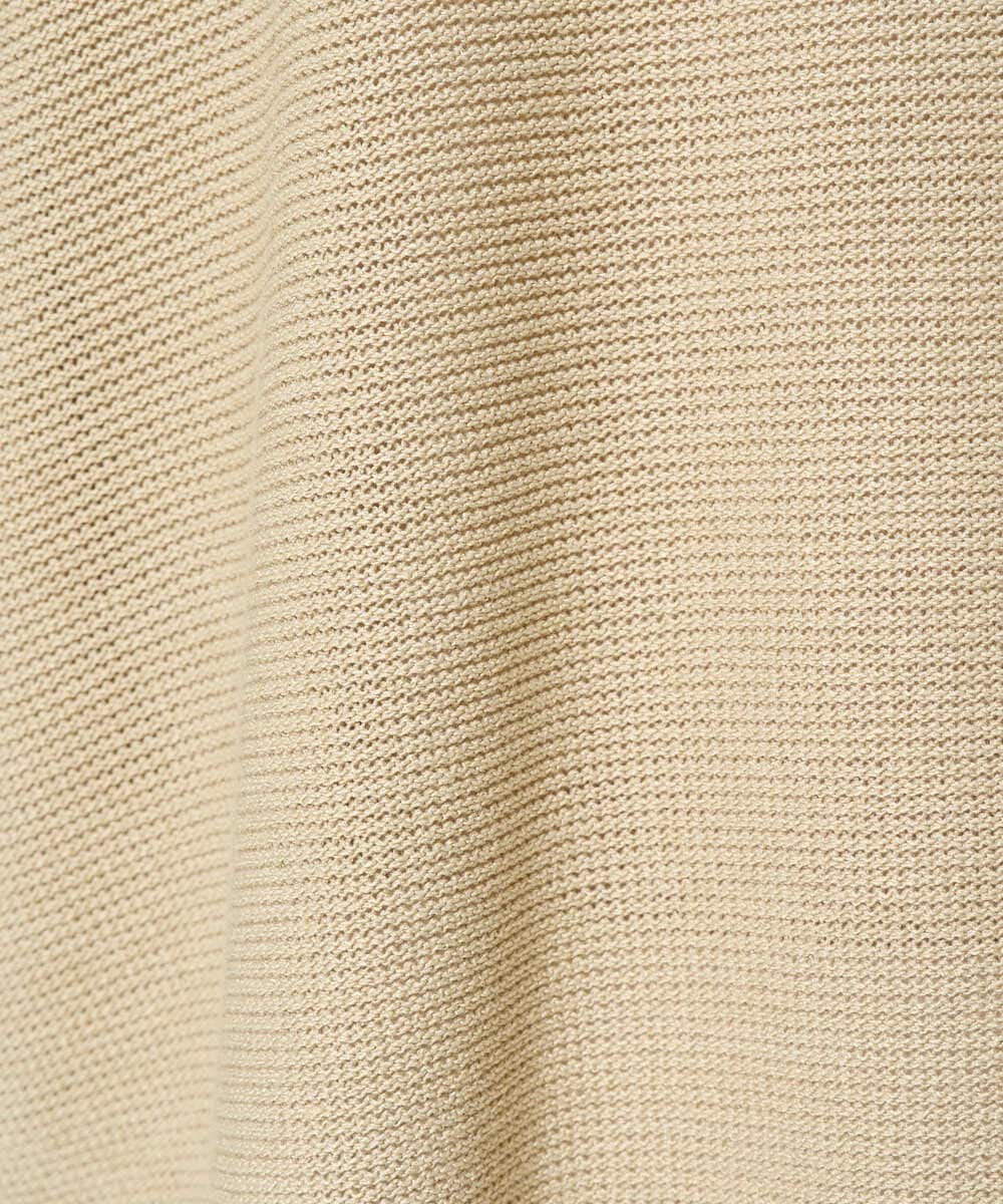 F1FHA60110 MK MICHEL KLEIN(小さいサイズ)(メゾン ドゥ サンク) 【小さいサイズ】五分袖サマーニット ベージュ