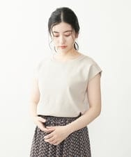 F1FIP27120 MK MICHEL KLEIN(小さいサイズ)(メゾン ドゥ サンク) 【小さいサイズ】異素材使いバックシャンニット/洗える マスタード