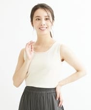 F1FIS36140 MK MICHEL KLEIN(小さいサイズ)(メゾン ドゥ サンク) 【小さいサイズ】幾何レースショートニットアンサンブル/洗える ブルー