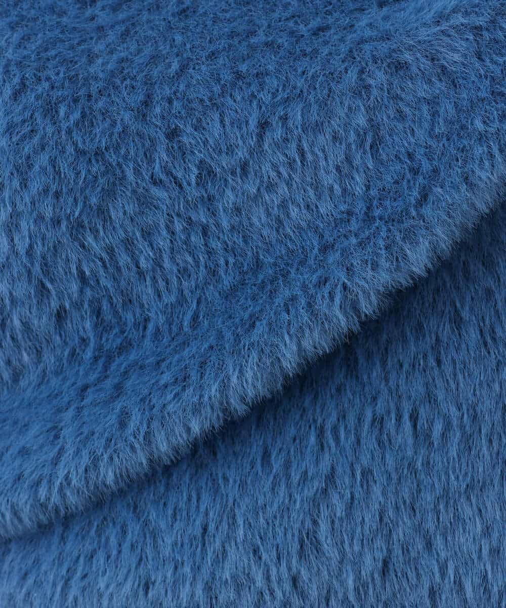 F1FJD32130 MK MICHEL KLEIN(小さいサイズ)(メゾン ドゥ サンク) 【小さいサイズ】[洗える]半袖シャギーニット マスタード