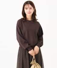 F1FJD34140 MK MICHEL KLEIN(小さいサイズ)(メゾン ドゥ サンク) 【小さいサイズ】[洗える/前後2way]ロールネックカラードルマンニット レッド