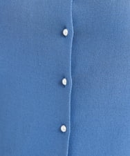F1FJS03150 MK MICHEL KLEIN(小さいサイズ)(メゾン ドゥ サンク) 【小さいサイズ】カラーニットアンサンブル（パール調釦カーディガン×半袖リブニット）/洗える レッド