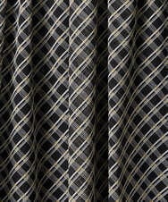 F1HAD04140 MK MICHEL KLEIN(小さいサイズ)(メゾン ドゥ サンク) 【小さいサイズ】チェック柄シフォンスカート/洗濯機で洗える ブラック