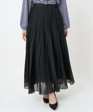 F1HAD44160 MK MICHEL KLEIN(小さいサイズ)(メゾン ドゥ サンク) 【小さいサイズ】ブライトシアープリーツスカート/洗える ブルー