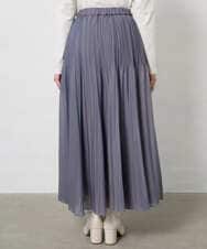 F1HAD44160 MK MICHEL KLEIN(小さいサイズ)(メゾン ドゥ サンク) 【小さいサイズ】ブライトシアープリーツスカート/洗える ブルー