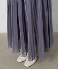 F1HAD44160 MK MICHEL KLEIN(小さいサイズ)(メゾン ドゥ サンク) 【小さいサイズ】ブライトシアープリーツスカート/洗える ブルー