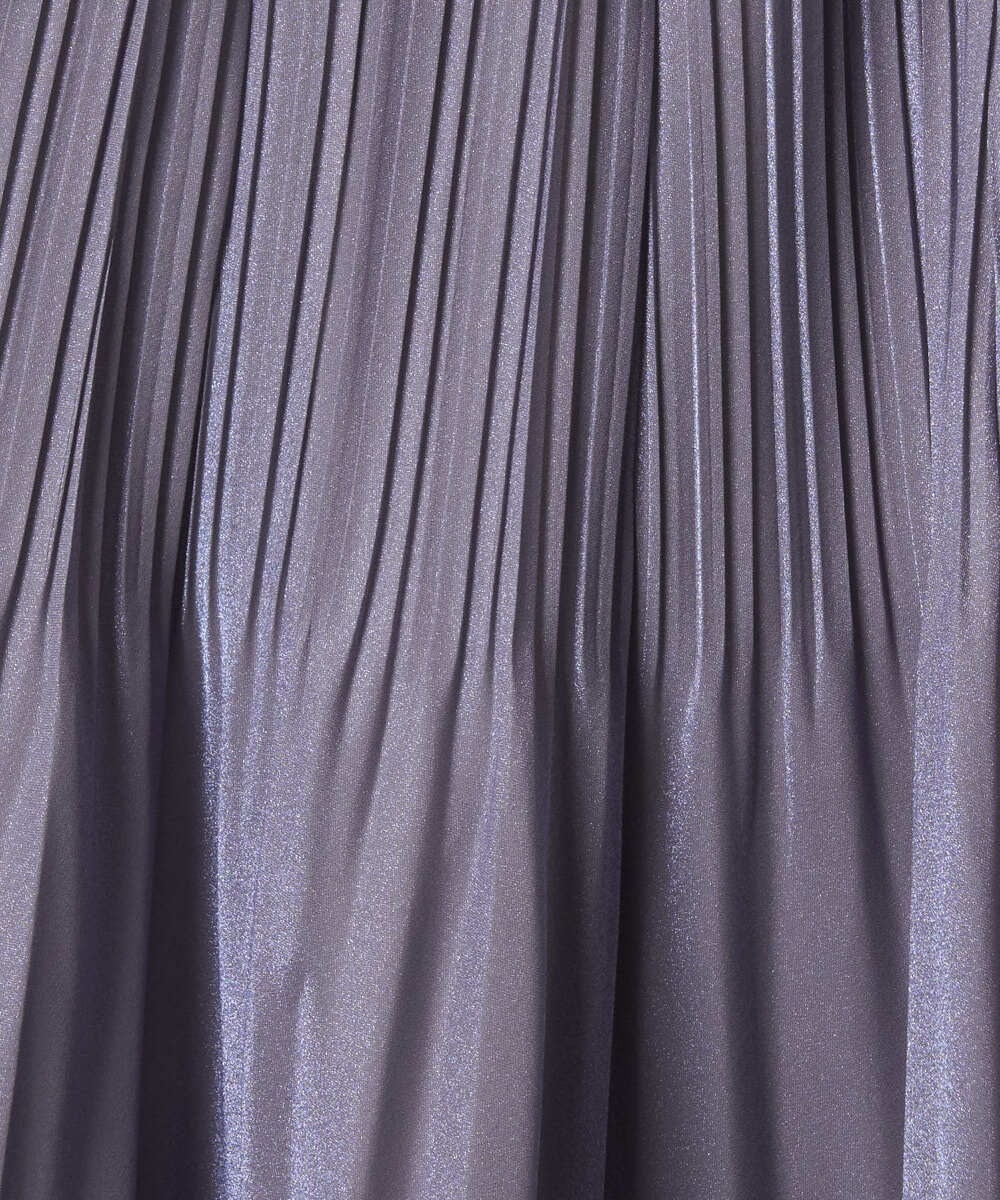 F1HAD44160 MK MICHEL KLEIN(小さいサイズ)(メゾン ドゥ サンク) 【小さいサイズ】ブライトシアープリーツスカート/洗える ブルー