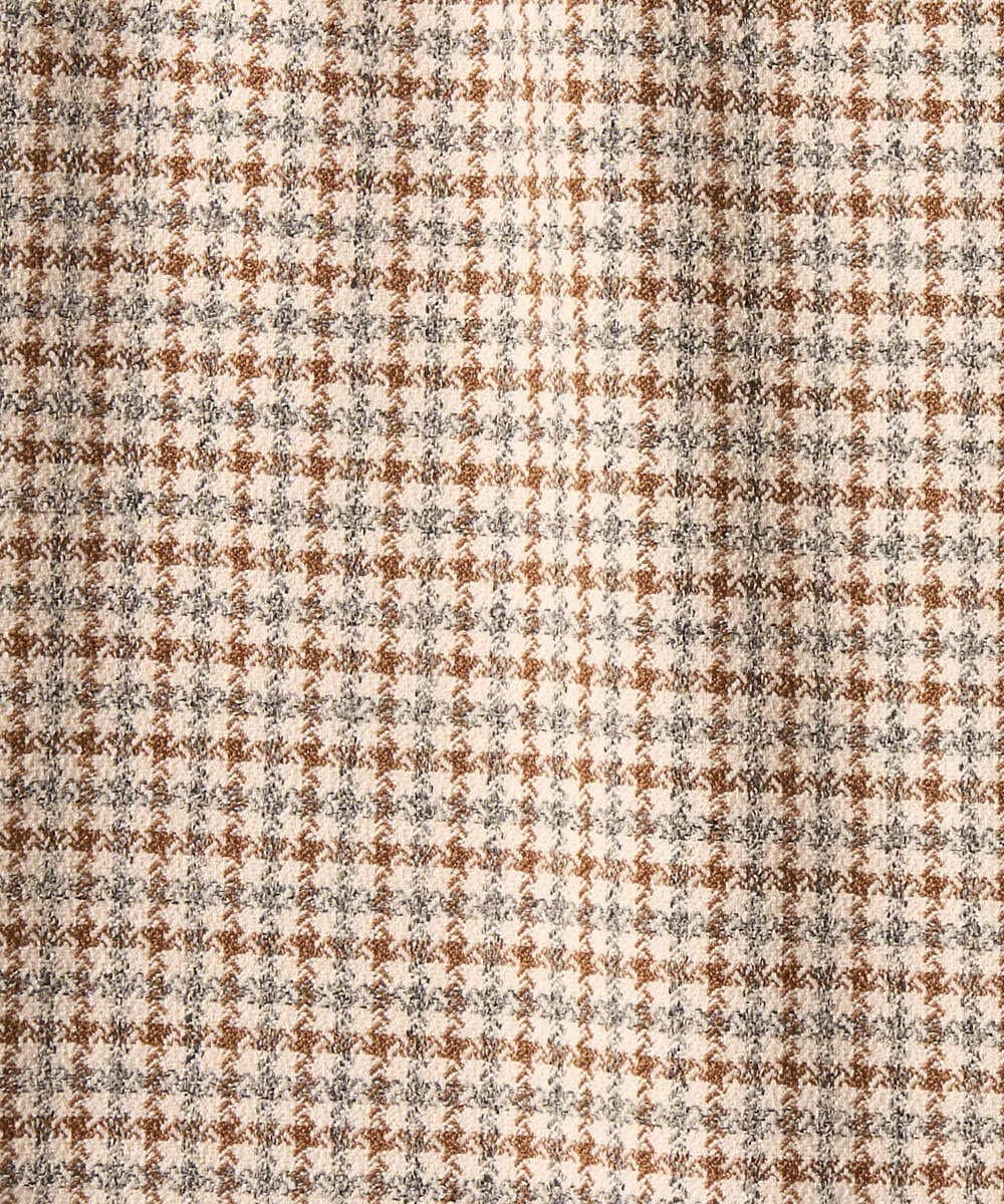 F1HAD45160 MK MICHEL KLEIN(小さいサイズ)(メゾン ドゥ サンク) 【小さいサイズ】ガンクラブチェック柄ナロースカート/洗える ベージュ