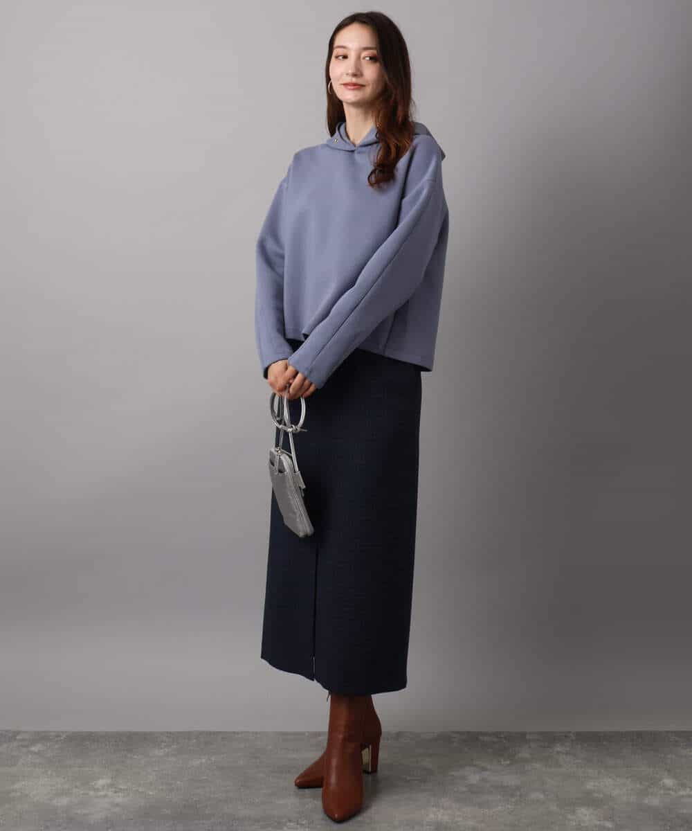 F1HAD45160 MK MICHEL KLEIN(小さいサイズ)(メゾン ドゥ サンク) 【小さいサイズ】ガンクラブチェック柄ナロースカート/洗える ベージュ