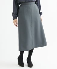 F1HAV42130 MK MICHEL KLEIN(小さいサイズ)(メゾン ドゥ サンク) 【小さいサイズ】台形シルエットスカート/洗える ダークグレー