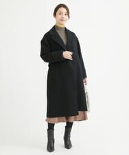 F1HAV50150 MK MICHEL KLEIN(小さいサイズ)(メゾン ドゥ サンク) 【小さいサイズ】サテンフレアスカート/洗える パープル