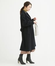 F1HAV50150 MK MICHEL KLEIN(小さいサイズ)(メゾン ドゥ サンク) 【小さいサイズ】サテンフレアスカート/洗える パープル