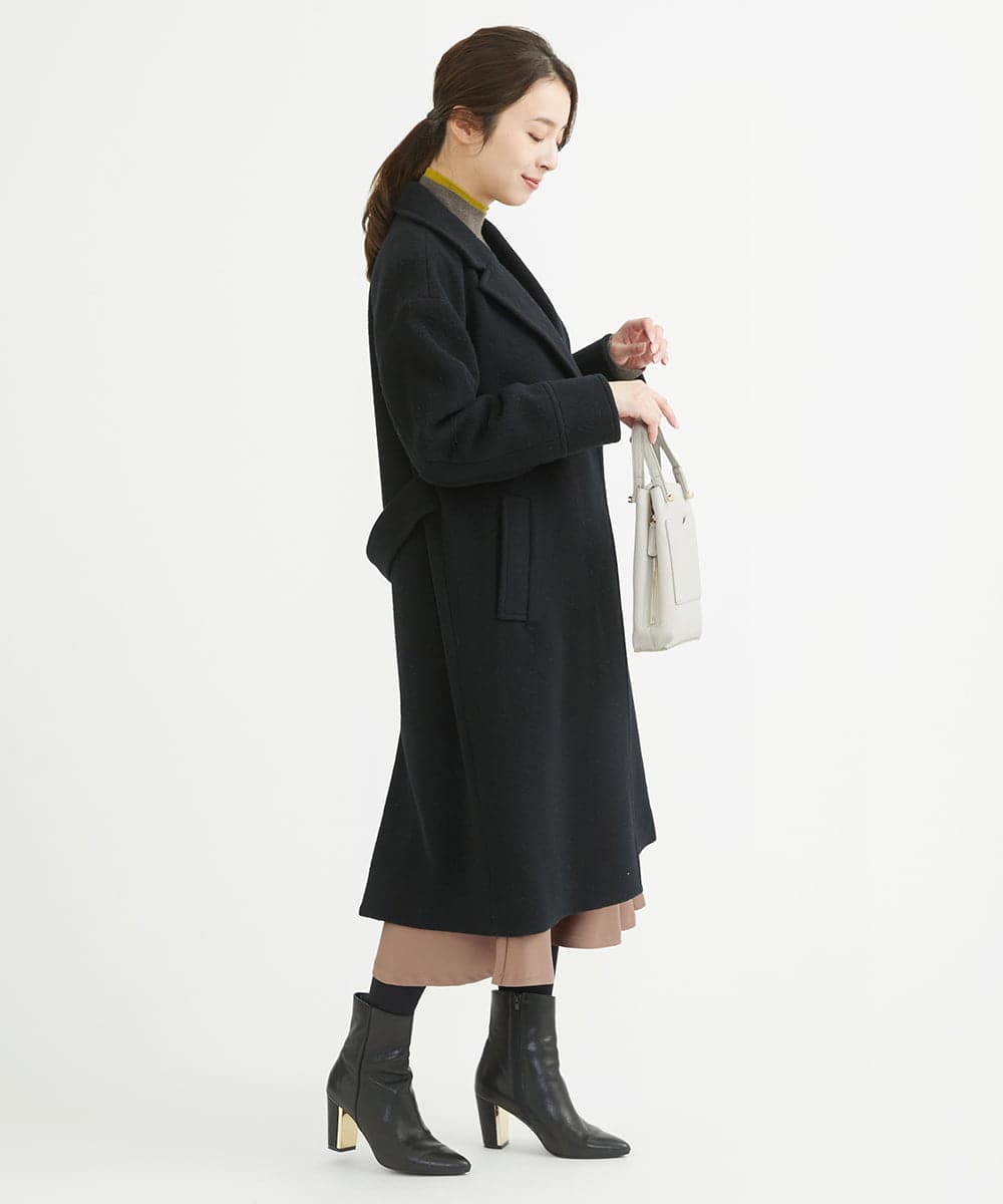 F1HAV50150 MK MICHEL KLEIN(小さいサイズ)(メゾン ドゥ サンク) 【小さいサイズ】サテンフレアスカート/洗える パープル
