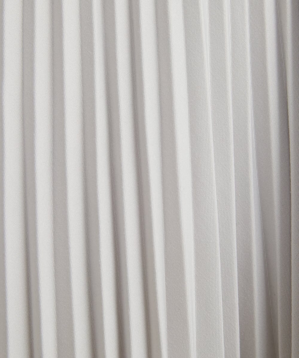 F1HAV52160 MK MICHEL KLEIN(小さいサイズ)(メゾン ドゥ サンク) 【小さいサイズ】ウーリッシュプリーツスカート/洗える モカ