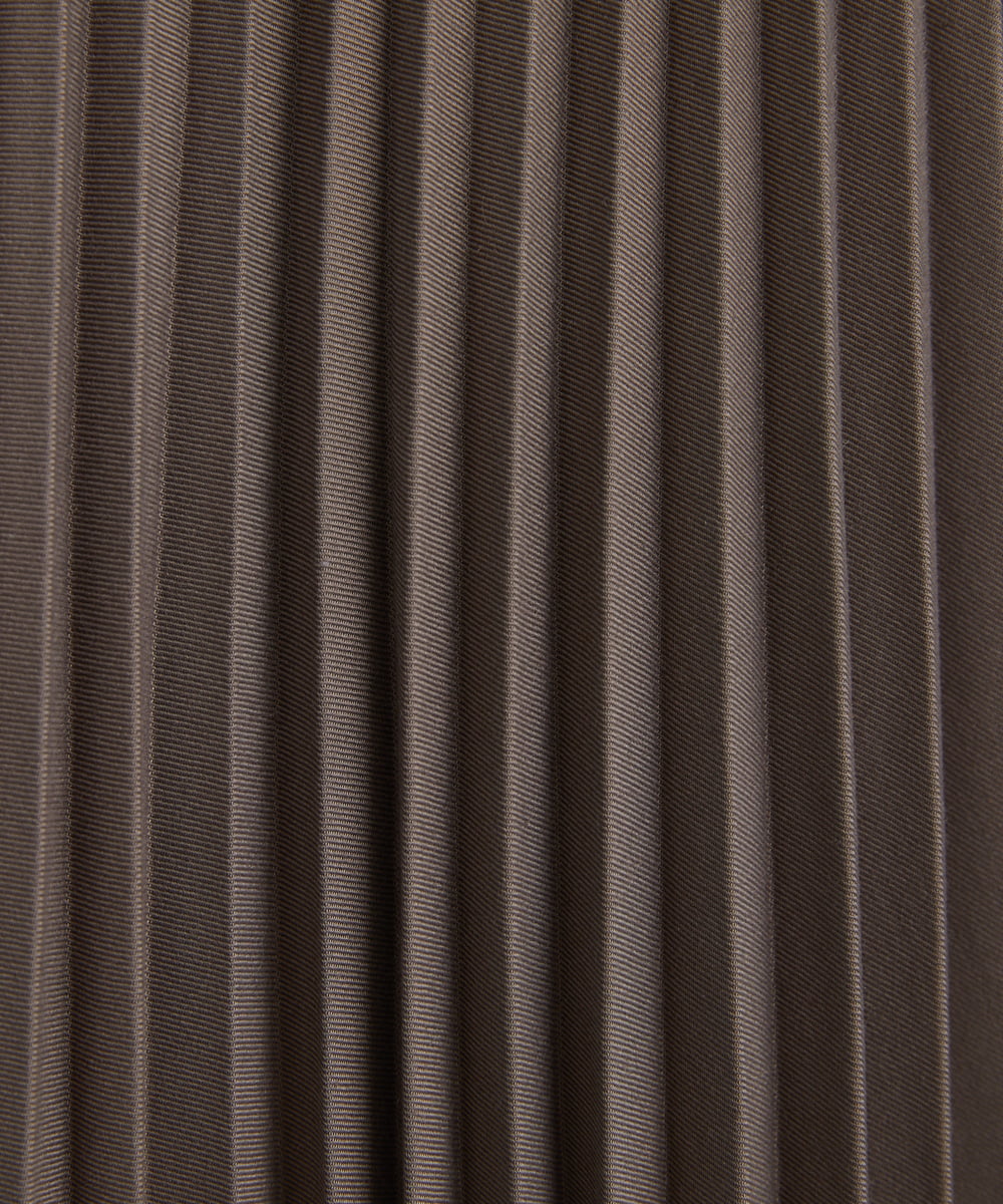 F1HAV52160 MK MICHEL KLEIN(小さいサイズ)(メゾン ドゥ サンク) 【小さいサイズ】ウーリッシュプリーツスカート/洗える モカ