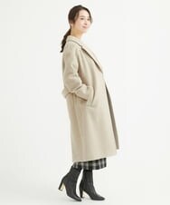 F1HAV58140 MK MICHEL KLEIN(小さいサイズ)(メゾン ドゥ サンク) 【小さいサイズ】ロービングチェックタイトロングスカート/洗える ホワイト