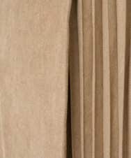 F1HBD51170 MK MICHEL KLEIN(小さいサイズ)(メゾン ドゥ サンク) 【小さいサイズ】部分プリーツデザイン スウェードライクスカート/洗える ベージュ