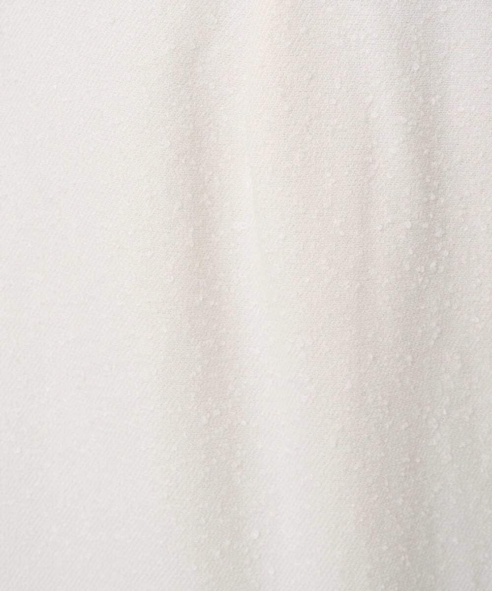 F1HBD58170 MK MICHEL KLEIN(小さいサイズ)(メゾン ドゥ サンク) 【小さいサイズ】ループネップツイードIラインスカート/洗える アイボリー