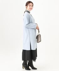 F1HDA66160 MK MICHEL KLEIN(小さいサイズ)(メゾン ドゥ サンク) 【小さいサイズ】タフタチュールリバーシブルスカート/洗える ブラック