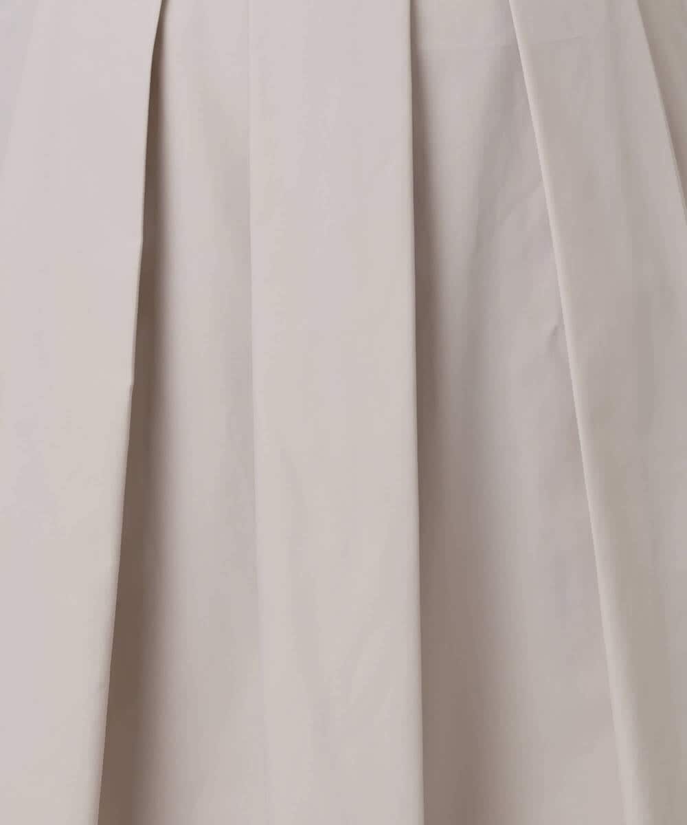 F1HDD60170 MK MICHEL KLEIN(小さいサイズ)(メゾン ドゥ サンク) メモリータフタ タックフレアスカート/洗える ライトブルー