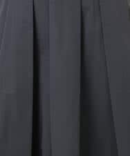 F1HDD60170 MK MICHEL KLEIN(小さいサイズ)(メゾン ドゥ サンク) メモリータフタ タックフレアスカート/洗える ライトブルー