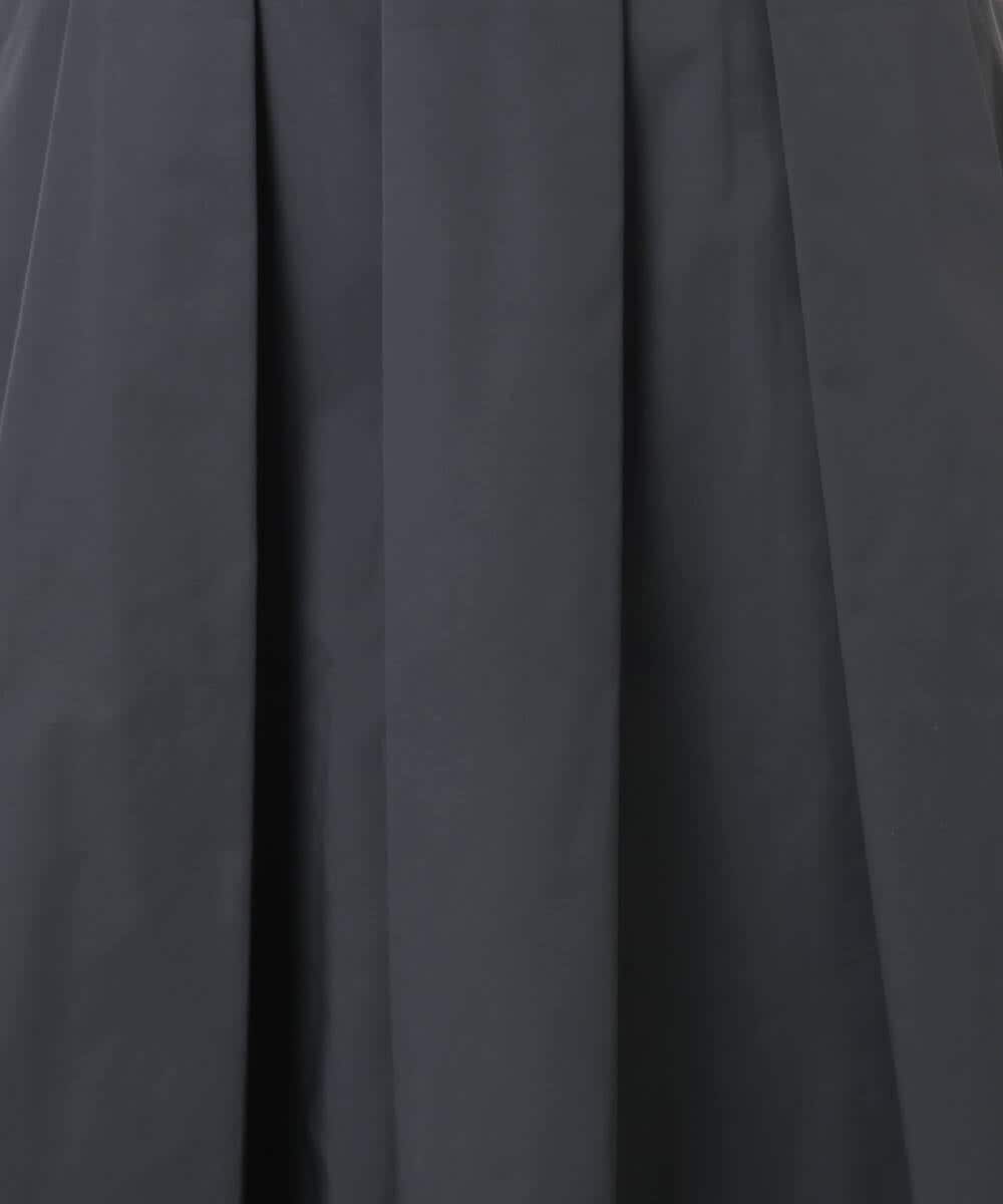 F1HDD60170 MK MICHEL KLEIN(小さいサイズ)(メゾン ドゥ サンク) メモリータフタ タックフレアスカート/洗える ライトブルー