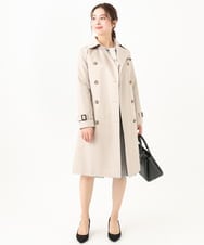 F1HDV91150 MK MICHEL KLEIN(小さいサイズ)(メゾン ドゥ サンク) 【小さいサイズ】ラメツイードフレアスカート/洗える ネイビー