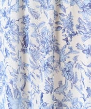 F1HFA07140 MK MICHEL KLEIN(小さいサイズ)(メゾン ドゥ サンク) 【小さいサイズ】花柄シフォンスカート/丈の長さが選べる/洗える アイボリー