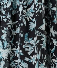 F1HFA07140 MK MICHEL KLEIN(小さいサイズ)(メゾン ドゥ サンク) 【小さいサイズ】花柄シフォンスカート/丈の長さが選べる/洗える アイボリー