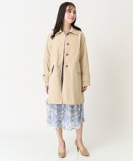 F1HFA07140 MK MICHEL KLEIN(小さいサイズ)(メゾン ドゥ サンク) 【小さいサイズ】花柄シフォンスカート/丈の長さが選べる/洗える アイボリー