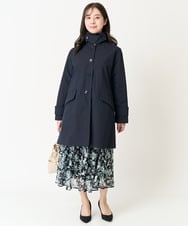 F1HFA07140 MK MICHEL KLEIN(小さいサイズ)(メゾン ドゥ サンク) 【小さいサイズ】花柄シフォンスカート/丈の長さが選べる/洗える アイボリー