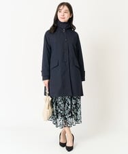 F1HFA07140 MK MICHEL KLEIN(小さいサイズ)(メゾン ドゥ サンク) 【小さいサイズ】花柄シフォンスカート/丈の長さが選べる/洗える アイボリー