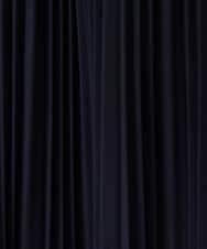 F1HFD12150 MK MICHEL KLEIN(小さいサイズ)(メゾン ドゥ サンク) リバーシブルシフォンプリーツスカート/洗える ネイビー