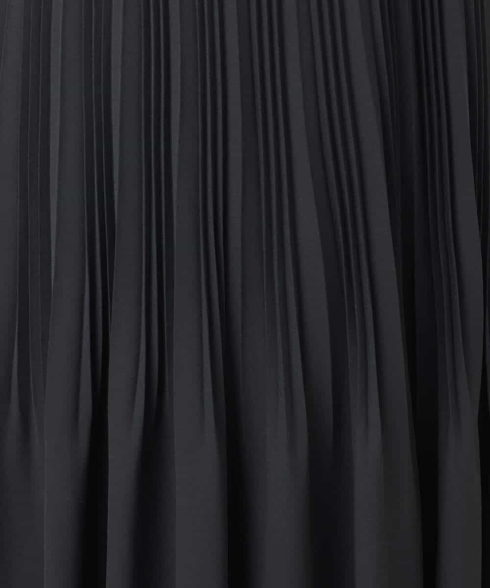 F1HFD12150 MK MICHEL KLEIN(小さいサイズ)(メゾン ドゥ サンク) リバーシブルシフォンプリーツスカート/洗える ネイビー