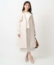 F1HFD15180 MK MICHEL KLEIN(小さいサイズ)(メゾン ドゥ サンク) 【小さいサイズ】プリーツデザインスカート/洗える ベージュ