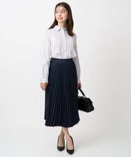 F1HFD15180 MK MICHEL KLEIN(小さいサイズ)(メゾン ドゥ サンク) 【小さいサイズ】プリーツデザインスカート/洗える ベージュ