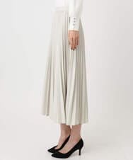 F1HFD15180 MK MICHEL KLEIN(小さいサイズ)(メゾン ドゥ サンク) 【小さいサイズ】プリーツデザインスカート/洗える ベージュ