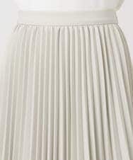 F1HFD15180 MK MICHEL KLEIN(小さいサイズ)(メゾン ドゥ サンク) 【小さいサイズ】プリーツデザインスカート/洗える ベージュ