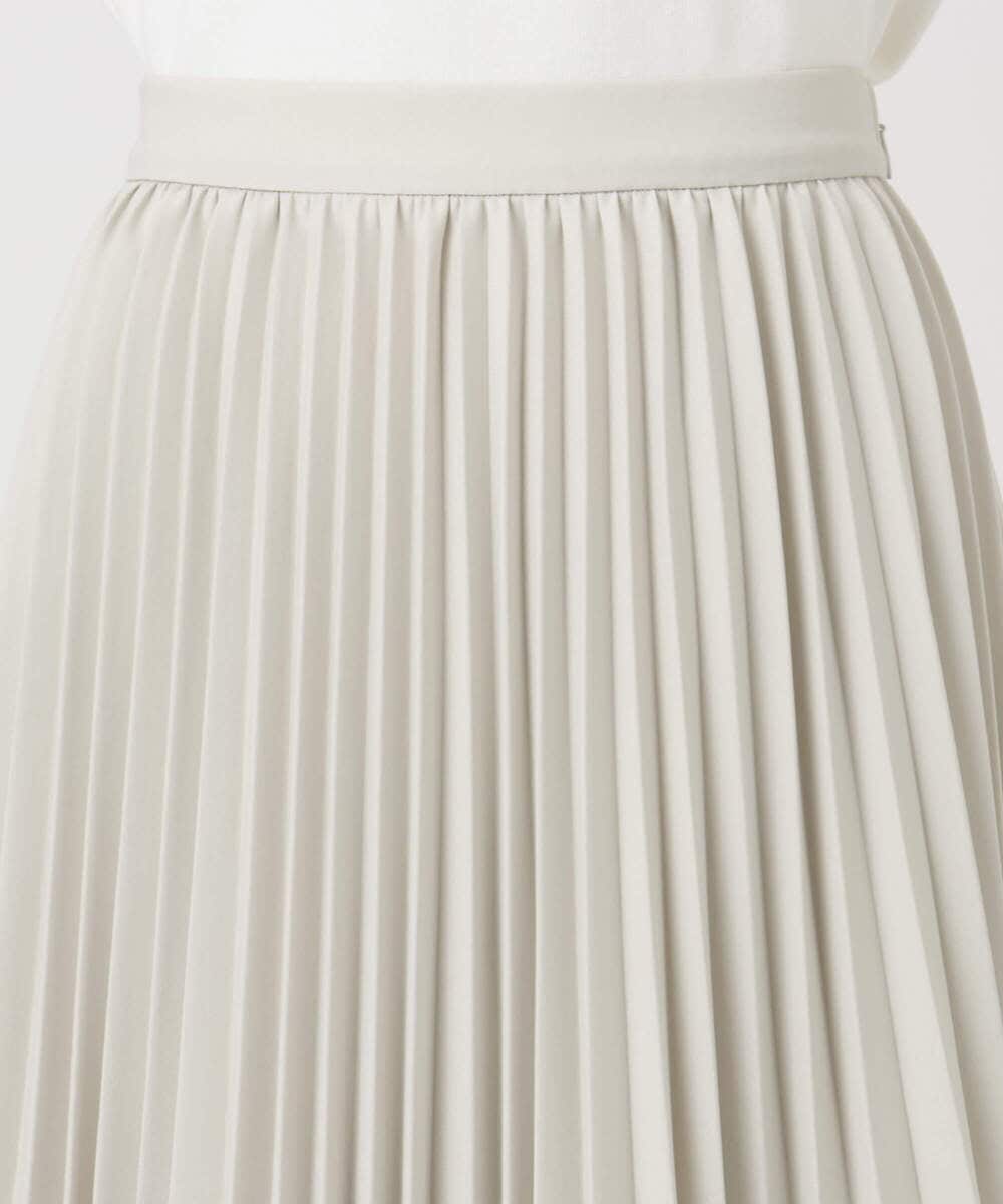 F1HFD15180 MK MICHEL KLEIN(小さいサイズ)(メゾン ドゥ サンク) 【小さいサイズ】プリーツデザインスカート/洗える ベージュ