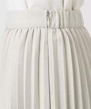 F1HFD15180 MK MICHEL KLEIN(小さいサイズ)(メゾン ドゥ サンク) 【小さいサイズ】プリーツデザインスカート/洗える ベージュ