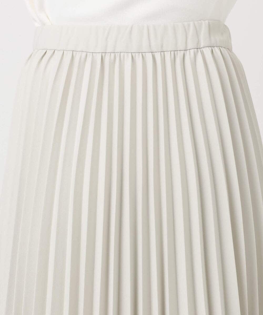 F1HFD15180 MK MICHEL KLEIN(小さいサイズ)(メゾン ドゥ サンク) 【小さいサイズ】プリーツデザインスカート/洗える ベージュ