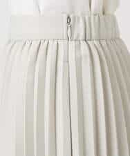 F1HFD15180 MK MICHEL KLEIN(小さいサイズ)(メゾン ドゥ サンク) 【小さいサイズ】プリーツデザインスカート/洗える ベージュ