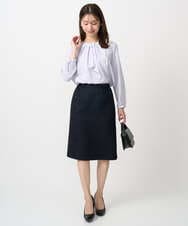 F1HFD65170 MK MICHEL KLEIN(小さいサイズ)(メゾン ドゥ サンク) 【小さいサイズ】ファンシーツイードスカート/セットアップ対応/洗える アイボリー