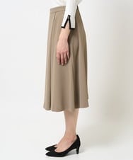 F1HGA37160 MK MICHEL KLEIN(小さいサイズ)(メゾン ドゥ サンク) 【小さいサイズ】ベルト付きAラインスカート/洗える ネイビー