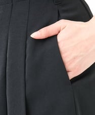 F1HGA45170 MK MICHEL KLEIN(小さいサイズ)(メゾン ドゥ サンク) 【小さいサイズ】ベルト付きタックプリーツスカート/洗える キャメル