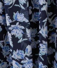F1HGD01140 MK MICHEL KLEIN(小さいサイズ)(メゾン ドゥ サンク) 【小さいサイズ】花柄シフォンスカート/丈の長さが選べる/洗濯機で洗える/セットアップ対応 ミントブルー