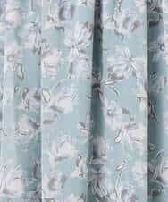 F1HGD01140 MK MICHEL KLEIN(小さいサイズ)(メゾン ドゥ サンク) 【小さいサイズ】花柄シフォンスカート/丈の長さが選べる/洗濯機で洗える/セットアップ対応 ミントブルー