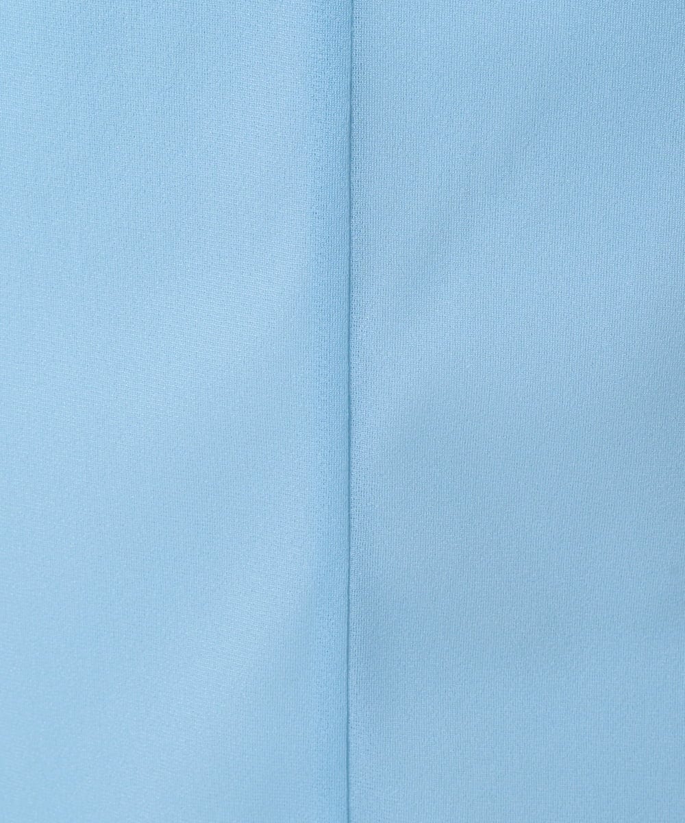 F1HGD20150 MK MICHEL KLEIN(小さいサイズ)(メゾン ドゥ サンク) オーガンジートリコットシアータイトスカート/洗える ライトブルー