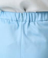 F1HGD20150 MK MICHEL KLEIN(小さいサイズ)(メゾン ドゥ サンク) オーガンジートリコットシアータイトスカート/洗える ライトブルー